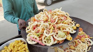 Street Cart Vendor Making Colorful Fryums In Sand Amazing Street Food Of India