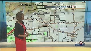 Next few days: Warm, humid, isolated T-storms