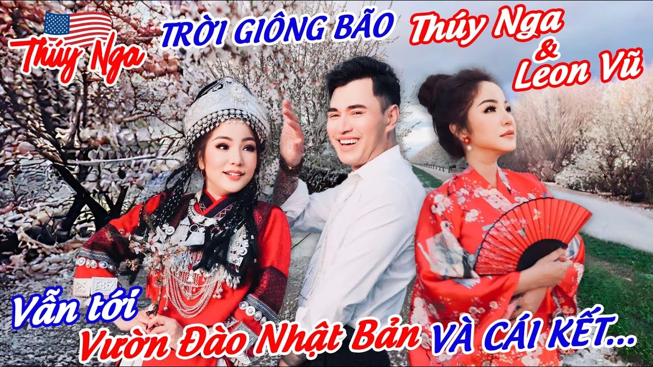 Trời giông bão Thuý Nga và Leon Vũ vẫn tới vườn Đào Nhật Bản và cái kết..