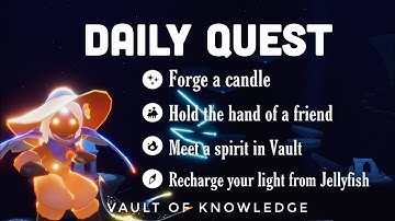Daily Quest in Vault of knowledge | sky children of the light | Noob Mode