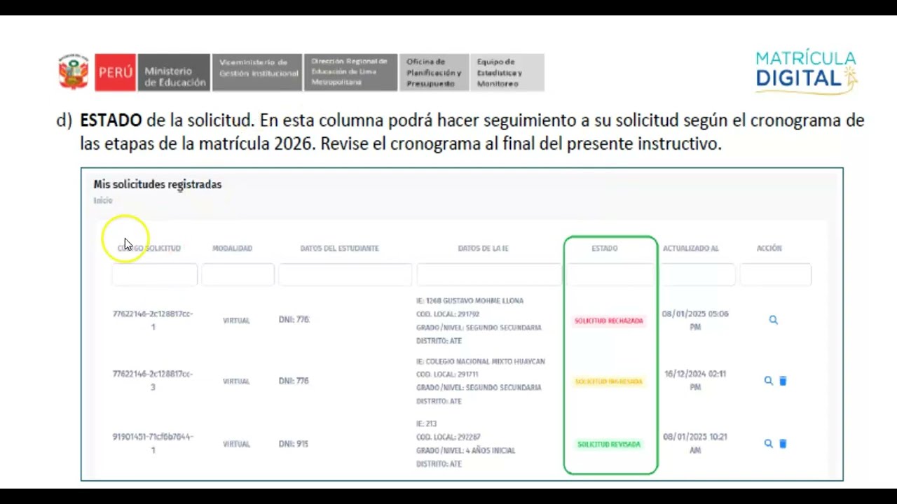 Proceso de Matricula 2026 pt 2