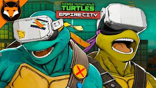 We Beat The WHOLE Teenage Mutant Ninja Turtles VR Game Together screenshot 5