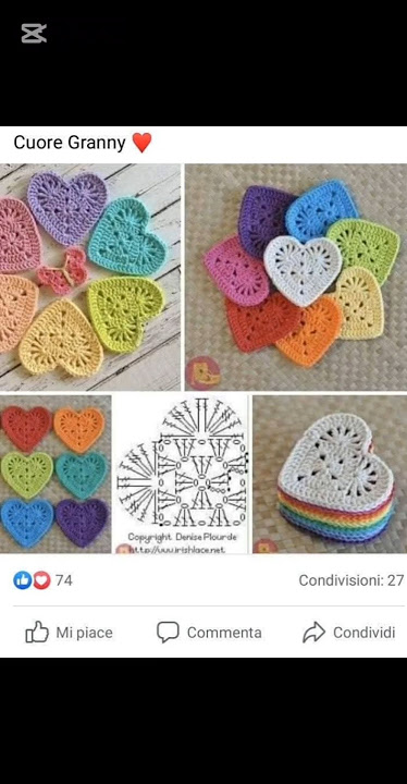 غرزة القلوب كروشيه _كوستر كروشيه بالباترون #knittingpatterns  #crochetpatterns  #تريكوشيه_marwa