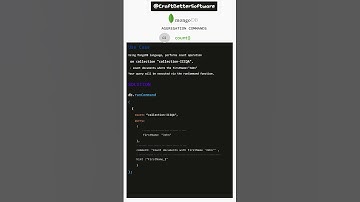NoSQL Database - MongoDB : count() command