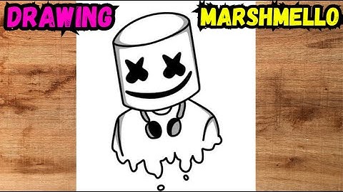 Drawing Marshmello | Step By Step Easy Trick