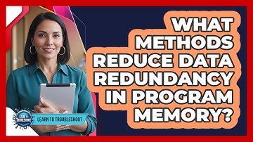 What Methods Reduce Data Redundancy in Program Memory?