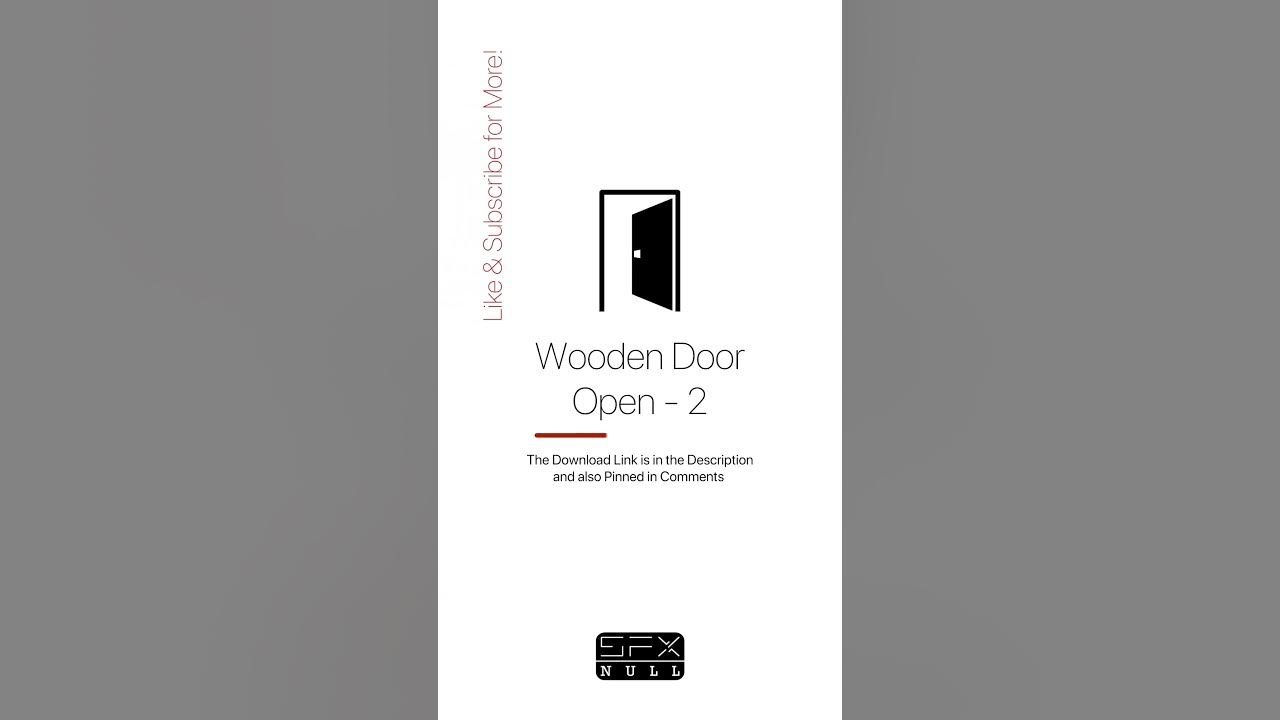 Wooden Door Open Sound 🚪 / Door Sound Effect / Door SFX #Doors