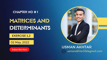 Matrices & Determinants Exercise 1.2