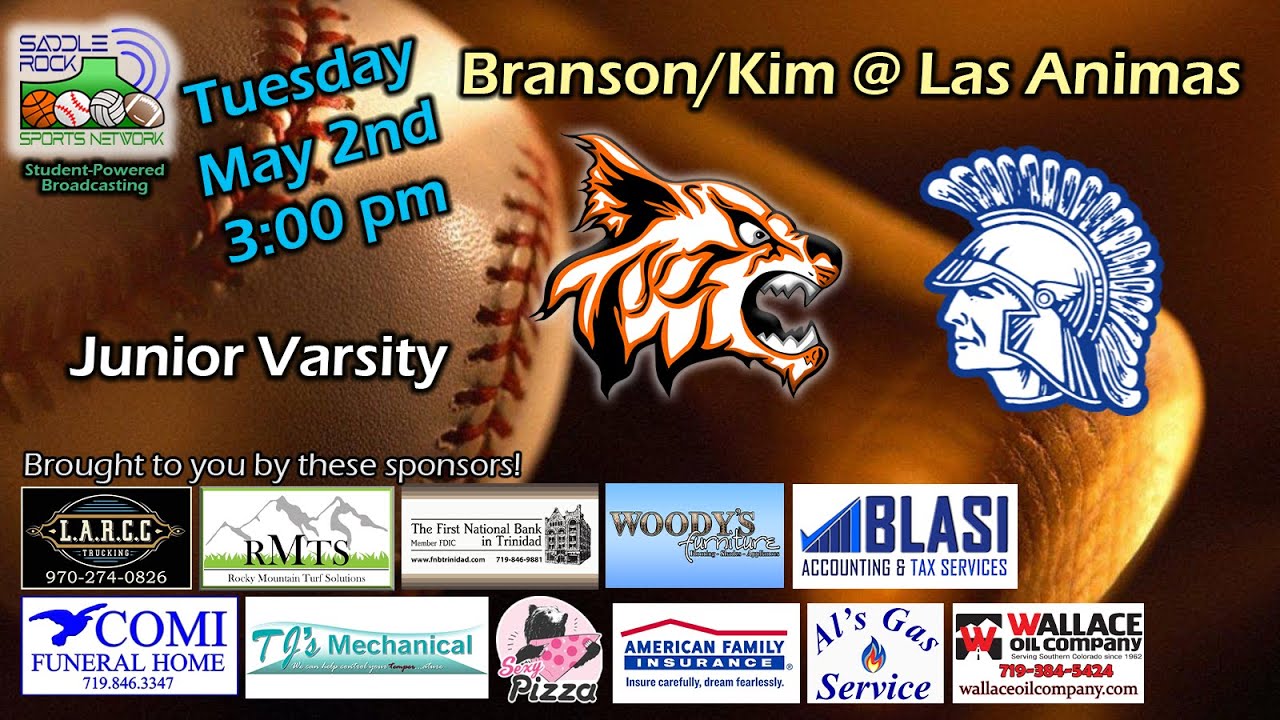 High School Baseball Branson/Kim Las Animas May 2, 2023 Junior