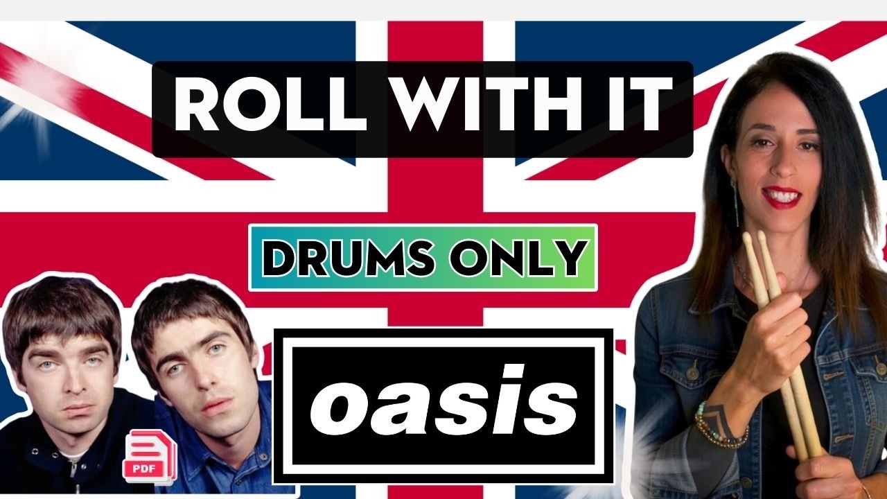 Roll With It | Oasis | Drums Only (Drum Score)