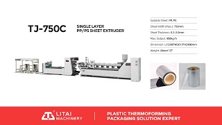 TJ 750C Pp Plastic Sheet Making Machine
