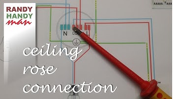 Ceiling rose light wiring explained video.How to connect light in a ceiling rose.