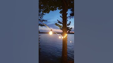 String lights with that perfect warm cozy lights. perfect for camping or the backyard.