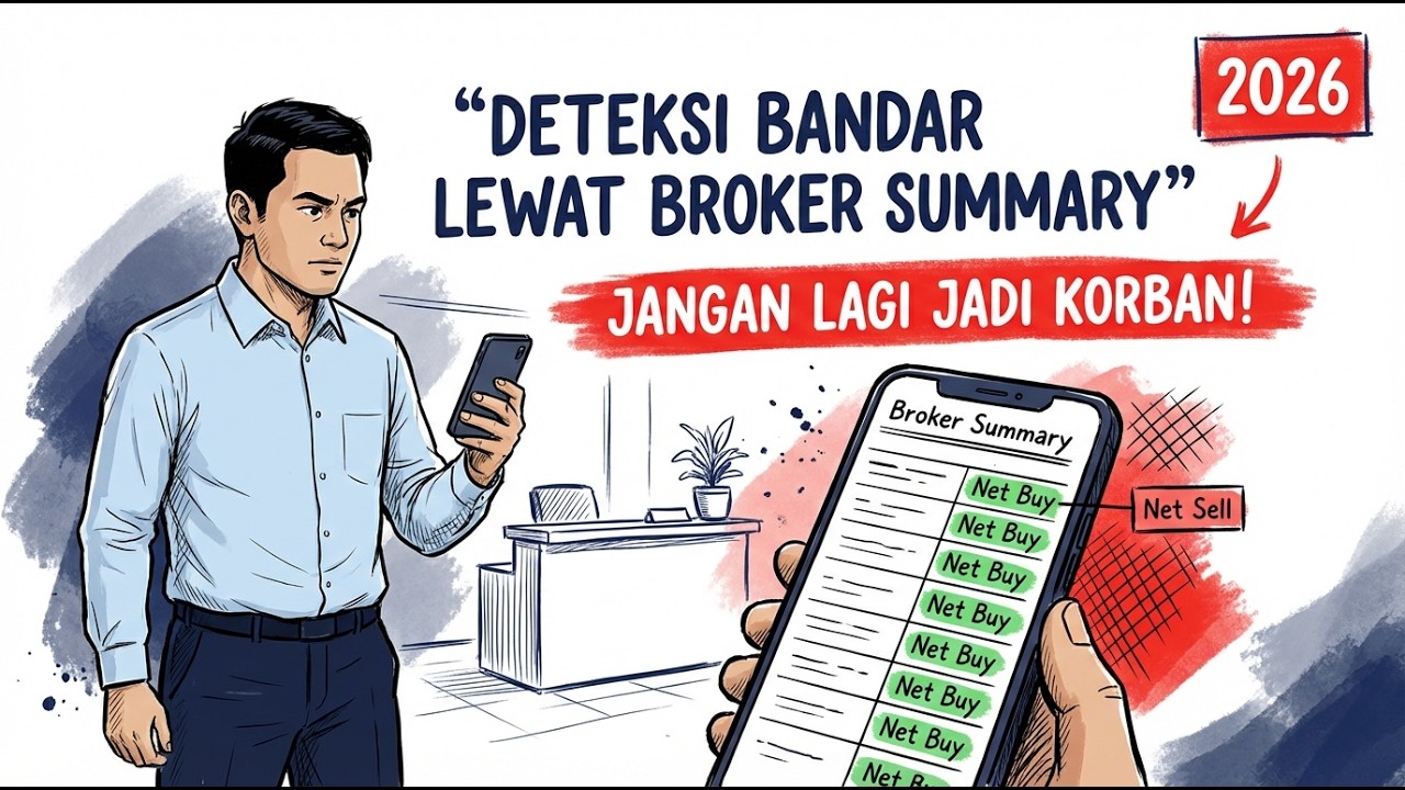 MENDETEKSI PERGERAKAN BANDAR (BANDARMOLOGY) LEWAT BROKER SUMMARY!