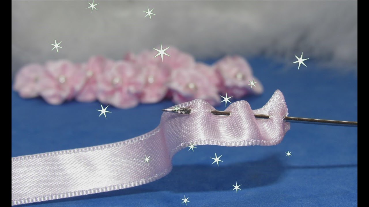 MINI FLOR DE BORDADO-FITA DE CETIM!!RÁPIDA, FÁCIL E MUITO DELICADA E LINDA!!!