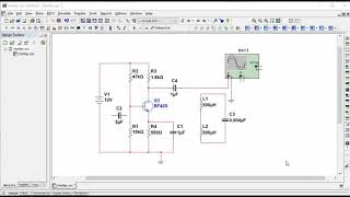 Hartley Oscillator Simulation using Multisim