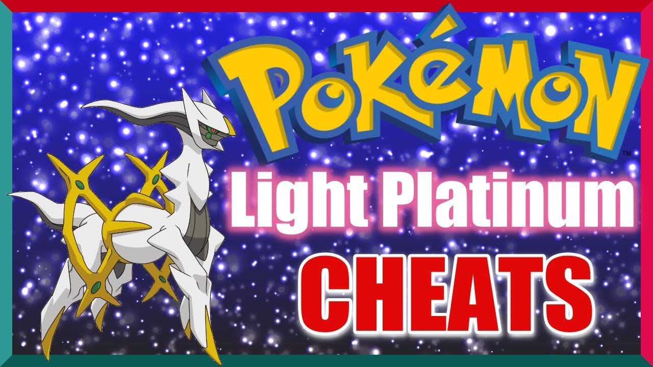 Pokemon Light Platinum Cheats for Master Ball, Legendary, Rare Candy, Master Shiny etc - YouTube