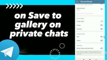How To Turn On Save To Gallery On private Chats On Telegram App
