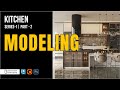 👉 Kitchen Modeling in 3ds Max | Part 2 – Detailing &amp; Finishing @3dinteriorstudio
