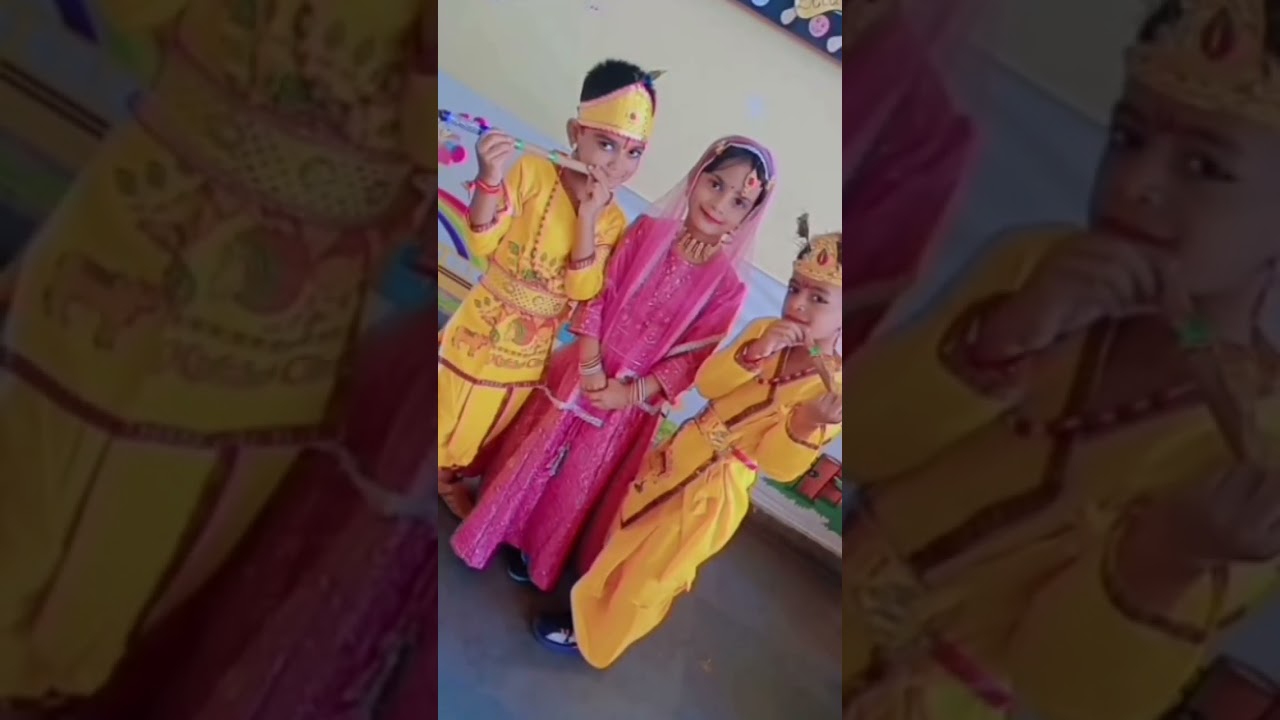 Little Radha Krishna 💕 | Kids Fancy Dress | Traditional Look #hindi