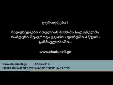 ჩადუნელებო, ტიტუუუ!...