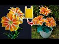 Tutorial Cara membuat Bunga Lewisia dari Plastik Kresek | How to make Flower from Plastic Bag