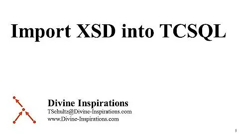 Importing XSD into TCSQL