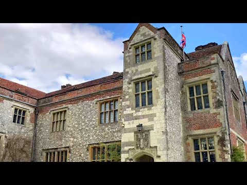 Chawton House and St Nicholas Church 🏴󠁧󠁢󠁥󠁮󠁧󠁿 4K England Travel Vlog Walking Tour