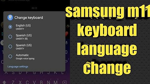 samsung m11 keyboard language change
