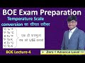 Boe lecture 4 scale conversion  temperature scale conversion