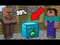 Minecraft NOOB vs PRO:99% VILLAGERS CANT OPEN DIAMOND CHEST WITH EMERALD LOCK!Challenge 100%trolling