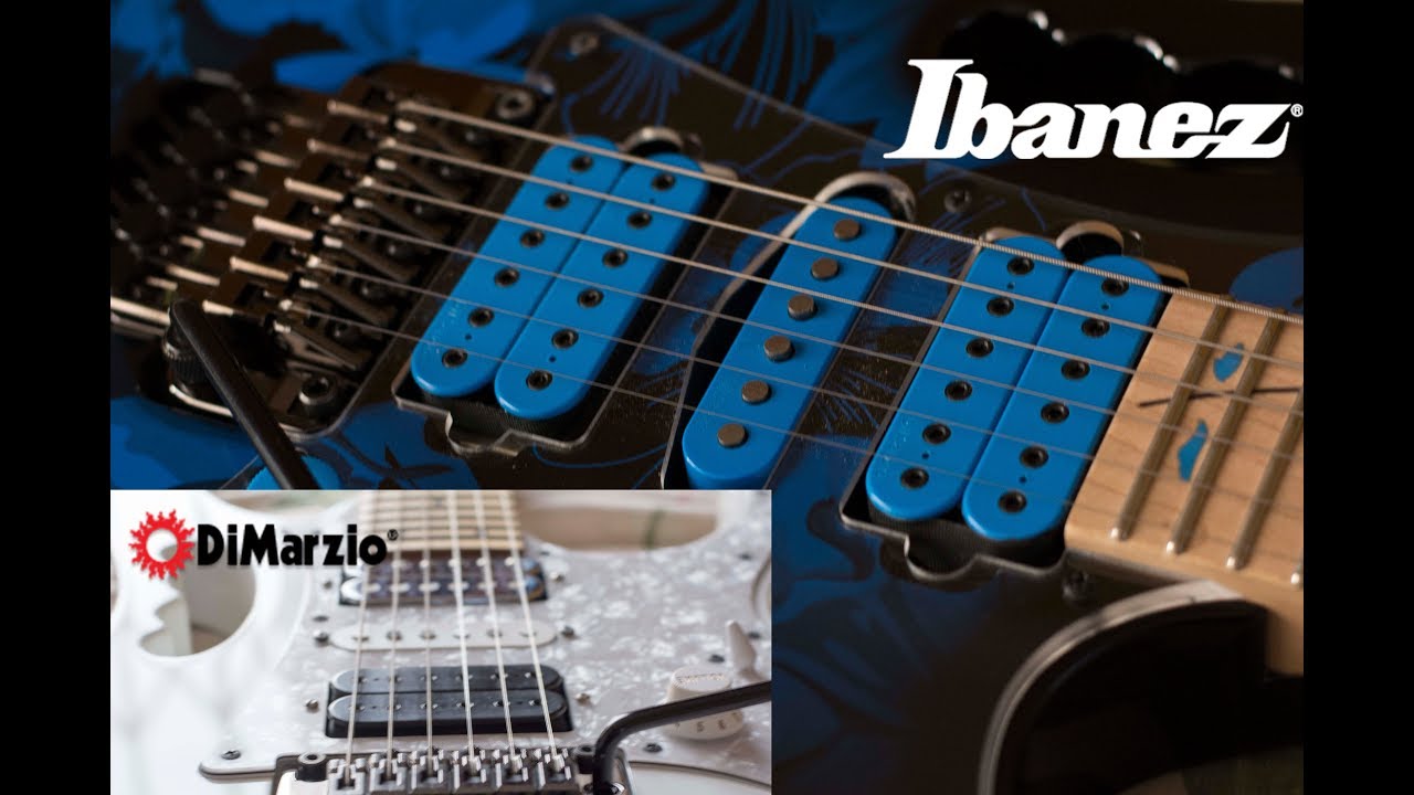 Dimarzio Evolution vs Gravity Storm and Ibanez JEM505 vs JEM77P BFP2