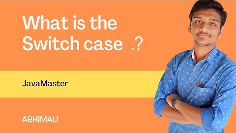 What is the switch case statement.?|JavaMaster|java|abhimali|#java #javamaster #codingninja #msbte