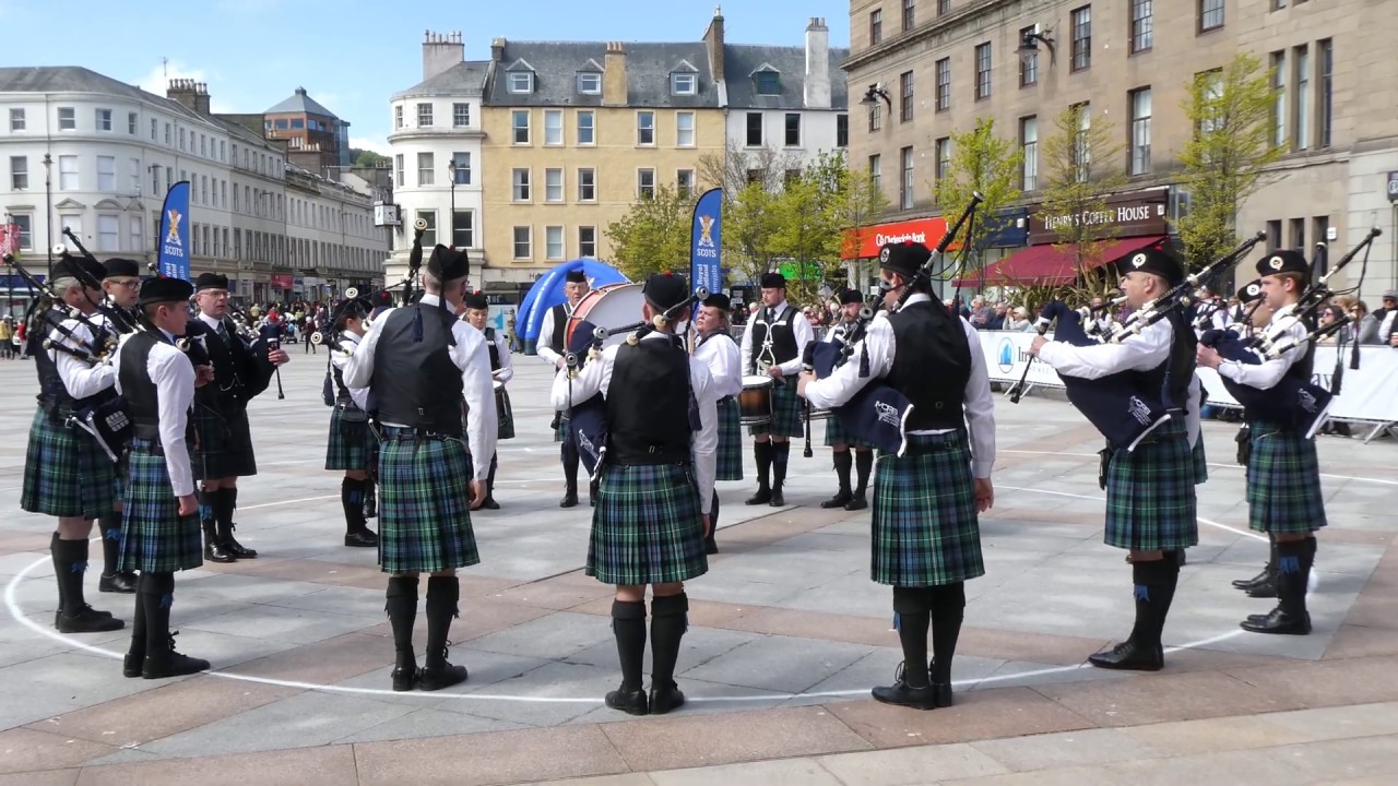 Bagpipes Music Of MacKenzie Caledonian Pipe Band City Square Dundee