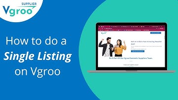 Single Product Listing on Vgroo (Tutorial)
