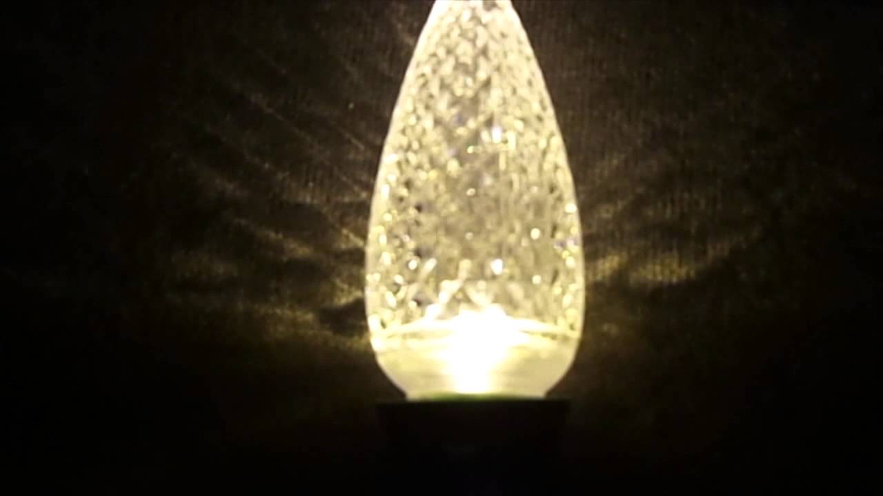 C9 Warm White LED Retrofit Twinkle Bulb - YouTube