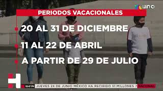 Este es el calendario escolar 2021-2022 oficial de la SEP