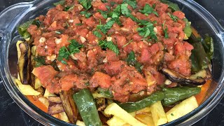 Mixed vegetable fried recipe with tomato sauce - How to make fried vegetables - Summer recipes