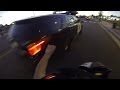Street Bike VS Cops Biker Slaps STICKER Onto Cop Car CHASE Motorcycle CRASH Running From Police FAIL