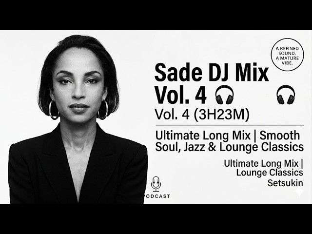 SADE DJ Mix Vol.4 (3H23M) 🎧 Ultimate Long Mix | Smooth Soul, Jazz