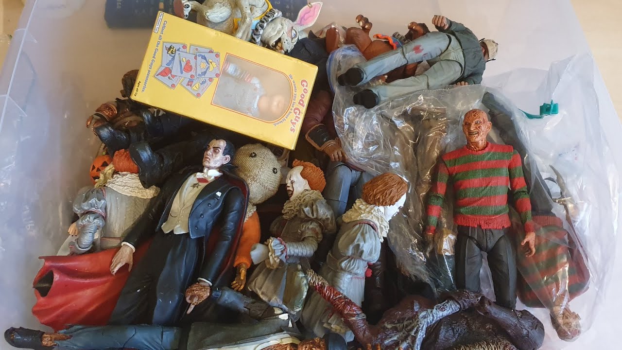 Big Box Of Horror Action Figures - Check Out My HORROR Figure