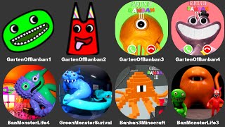 Garten of Banban 3 Minecraft,Garten of Banban 4 Mobile,Ban Monster Life Challenge 4,Garten Banban 2