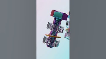 Unbelievable Floating Glassy Nut Bolts 😱🔩 #shorts #motiongraphics #motiondesign #digitalart