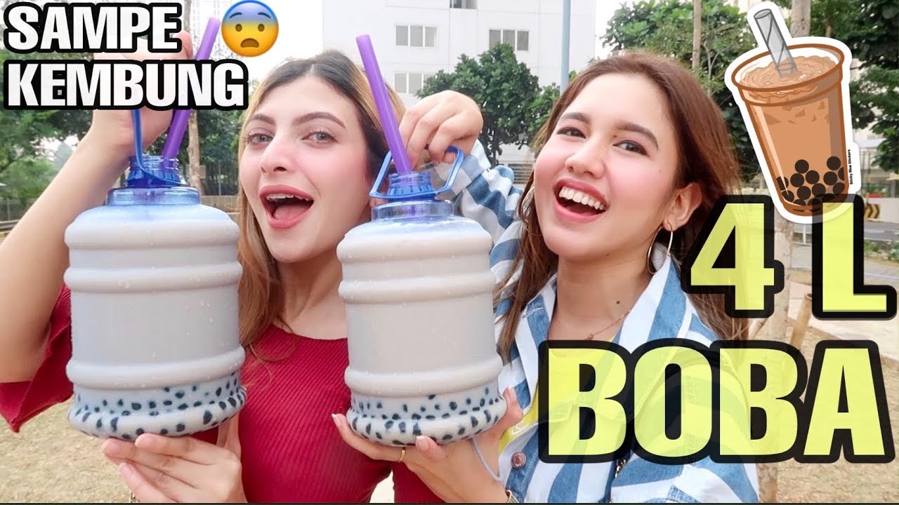 HABISIN 4 LITER BOBA DALAM 12 JAM !! Ft. Sarah Keihl