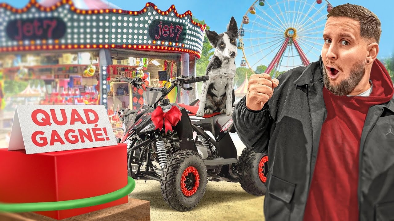 On GAGNE un ÉNORME QUAD + 20 LOTS à la FÊTE FORAINE 🎡 (Le forain nous déteste, C’est officiel)