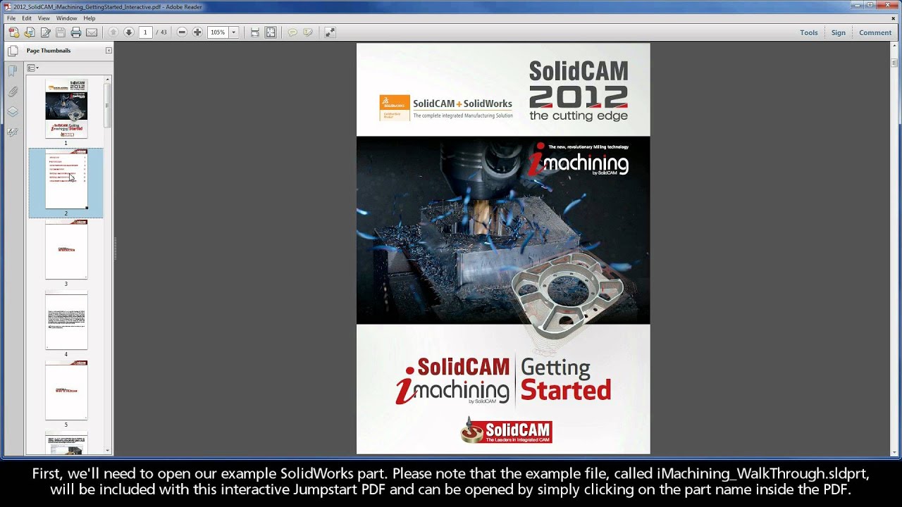 SolidCAM iMachining - GS Exercise #1 - Define the CAM-Part - YouTube