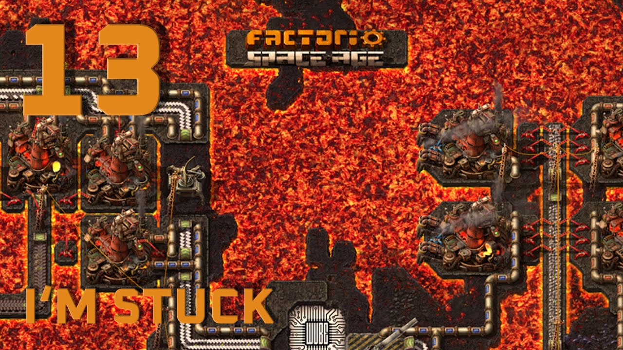 Factorio space age - I got stuck on a hellish planet ep 13 - YouTube