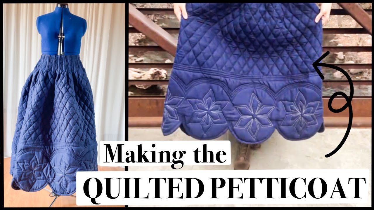 Historically Innacurate Quilted Petticoat | Elsa Frozen Inspired Sewing Cosplay Costume Disney