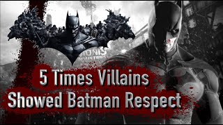 5 Times Villains Showed Batman Respect