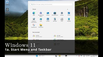 Windows 11 🪟 1a - Start Menu and Taskbar